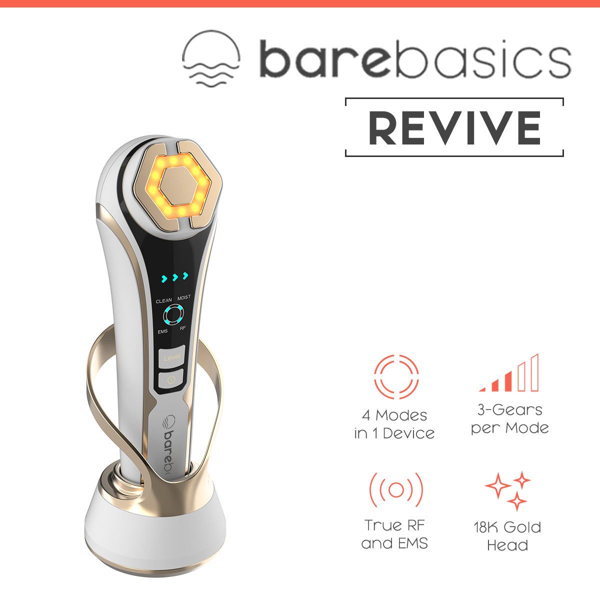 Revive Regular Bare Basics Revive - All-in-One EMS and Radio Frequency Device – Bare ...